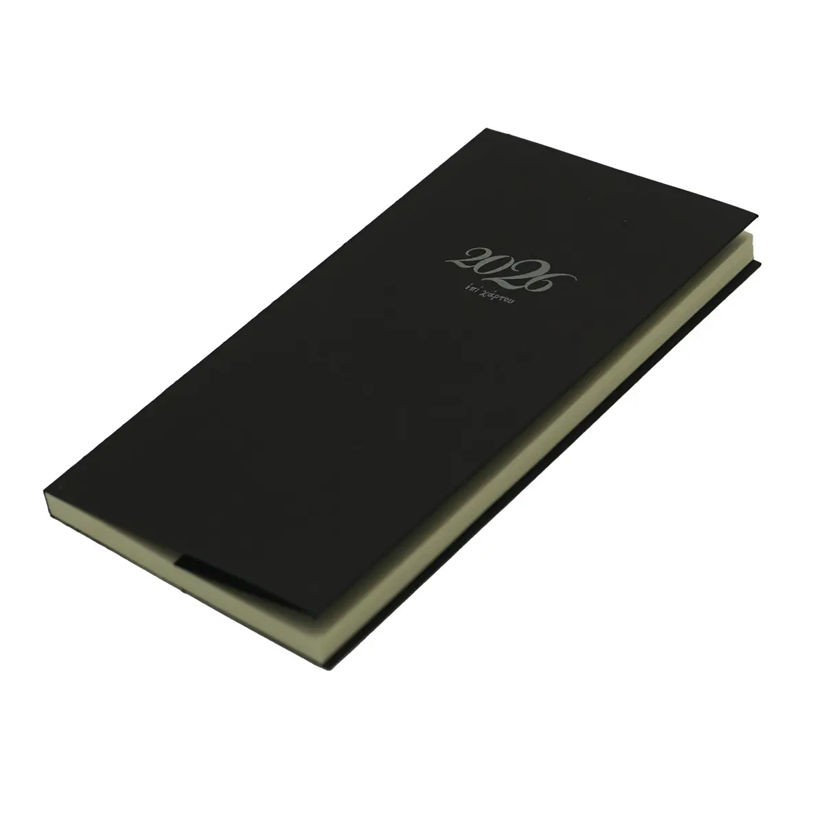 Ατζέντα εβδομαδιαία (8x16) χαρτόδετη με αφτιά μαύρη - Image 3